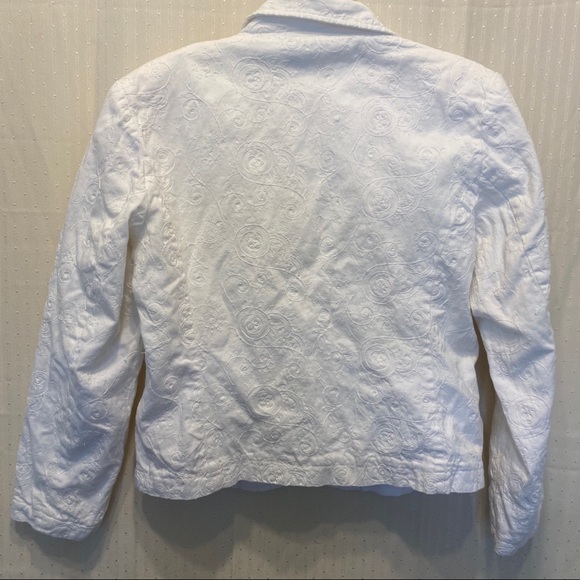 Karen hart white embroidered jean jacket - Picture 9 of 14